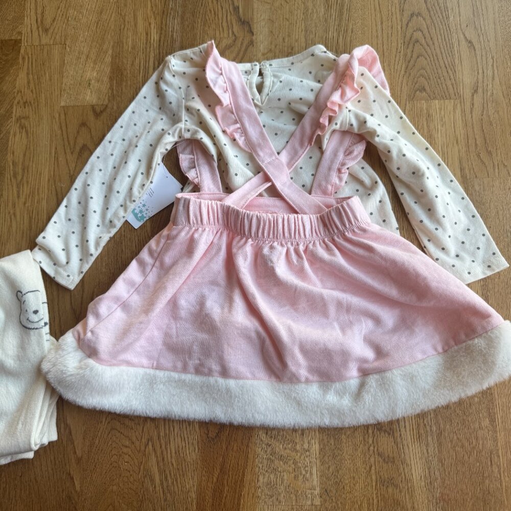 Disney Baby Winnie The Pooh Outfit Pink Girl Winter Size 24 Months NWT - Picture 4 of 4